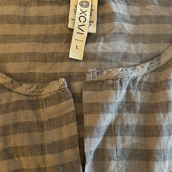 XCVI Linen Top Sz. Lg EUC - Picture 5 of 5